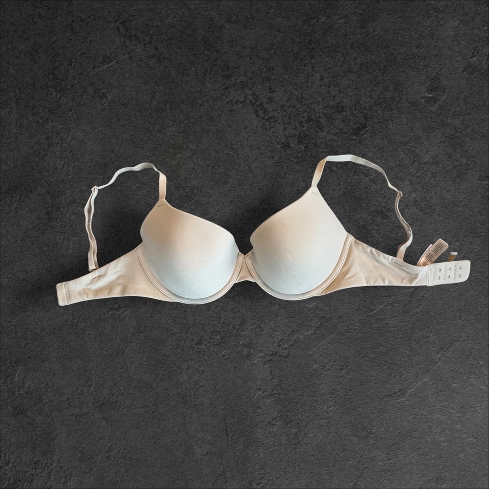 Skims Fits Everybody Demi Bra Sand Beige Underwire Padded BA-DEM-9221 Size 32B